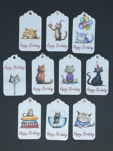 Handmade cat birthday gift - 6,