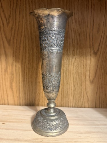 Antique 800 silver - antique, vase