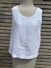 Elemente Clemente White Linen S/L Vest Top Labelled Size 3