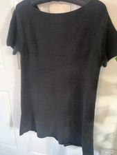 Toast Dress Size 14 Black Knitted Classic Style Dress Excellent Condition