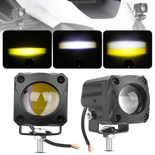 White yellow motorcycle - 2x,