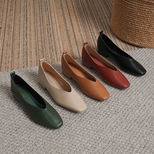 Women casual low heel - low, square