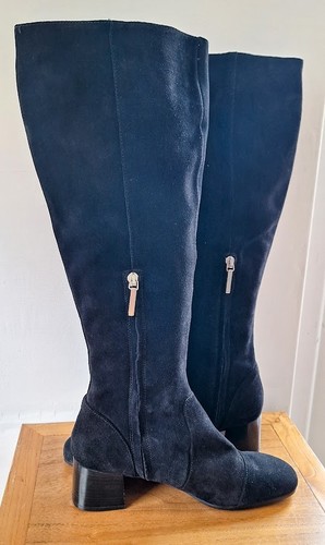 Whistles black suede - black,