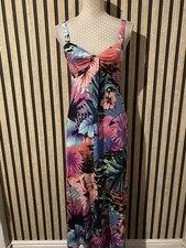 Wallis Petite Vibrant Floral Maxi Dress Size 8/10 Holiday