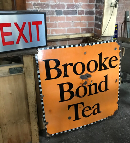 Original vintage enamel - original, brooke