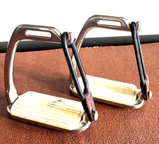 Childs, Stainless Steel Peacock Stirrups, 4"