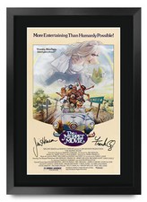 The Muppet Movie Printed A3 Framed Signed Poster Autograph Gift for Muppets Fans