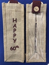 Any 10 Hessian/Jute Bottle Bags. Email your choice to us. Only £9.99  FREE P+P !