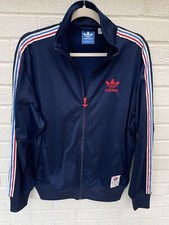 ADIDAS Jacket Mens Medium Blue  Track Originals Team GB Olympics Trefoil SST