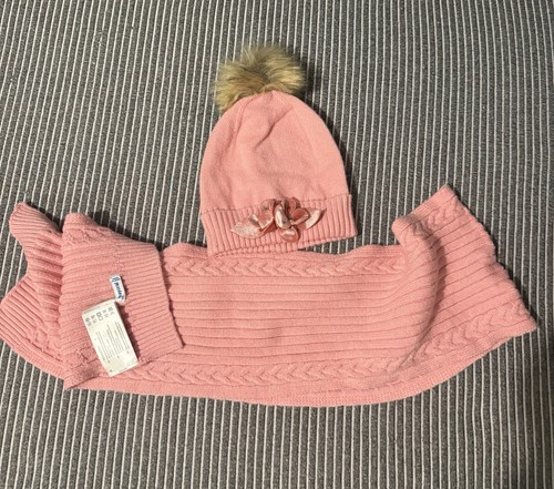 Mayoral girls pink winter hat - pink,