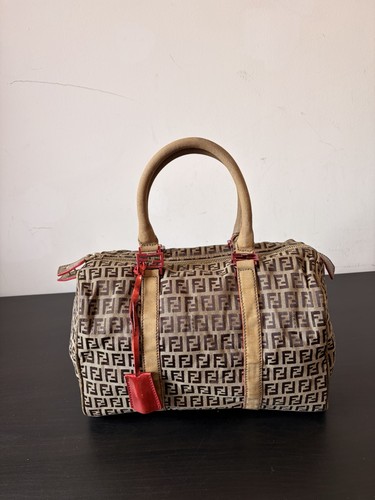Fendi zucchino canvas boston - zucchino,