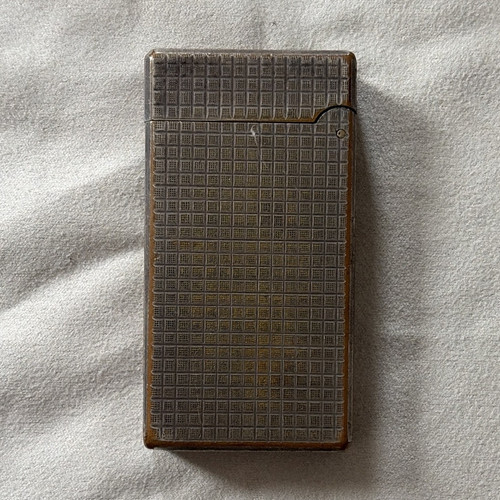 Silver metal flip top - silver,