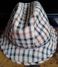 DAKS London Tweed Check Hat