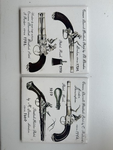 Antique tiles flintlock - antique, of