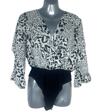 Boohoo Animal Print Bodysuit