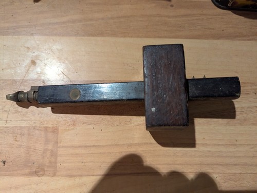 Mortice gauge rosewood brass - mortice,
