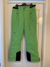 Nevica Ski Trousers Size 38 S Bright Green Waterproof Breathable