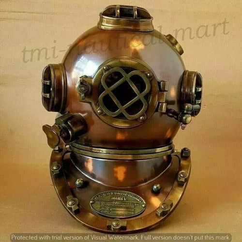 Diving helmet navy mark - 18",