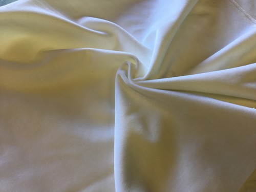 Velvet fabric white - white, remnant