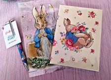 Cath Kidston Petter Rabbit Beatrix Potter  A6 Notebook Pen Set Plus 2 Refill bag