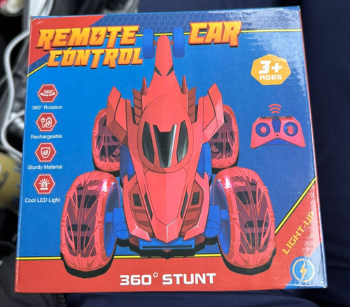 Spiderman stunt car remote - car,