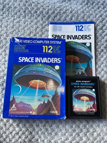 Space invaders game cartridge - game,