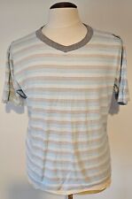Mens Urban Spirit Grey & Blue Top & Shorts Lounging Set - Size M