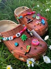 SZA x Crocs Woodgrain Classic