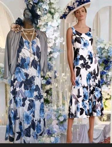 Roman blue white - , floral
