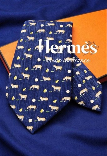 Hermes cow frog motif - frog, silk