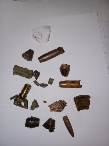 British ww2 shrapnel pieces - shrapnel,