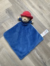 Paddington Bear Comforter Soft Toy Blankie by f&f tesco blue blankie