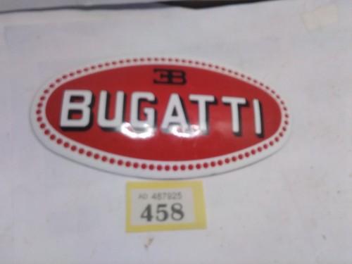 Bugatti enamel plaque sign - bugatti,