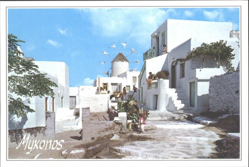 Vintage mykonos greece - vintage,