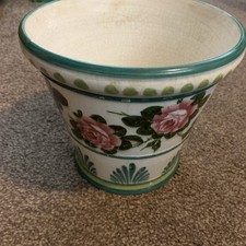 Wemyss Ware Jardinere C1900 For Thomas Goode  17.5cm tall plant pot Stuart rose