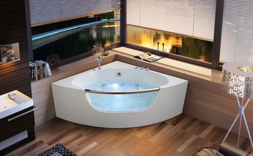 Corner tub bathtub - tub,
