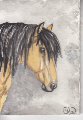 Aceo original watercolor - original,