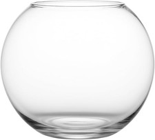 Glass Fish Bowl Vase – Clear