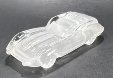 Vtg Jaguar E-Type Car Replica Paperweight Hofbauer Lead Crystal Frosted Germany
