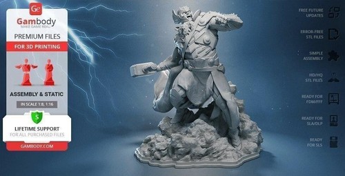 Thor resin sculpture statue - sculpture,