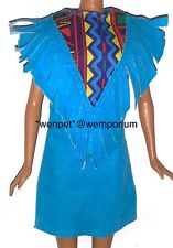 Barbie Doll Clothes Dress Vintage Fashion Indian Tribal Aztec Fringed