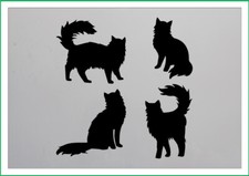 Cat bundle - fluffy scared cats paint spray reusuable stencil premium