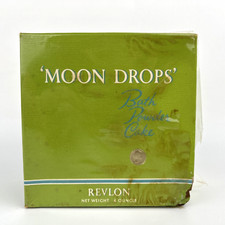 Revlon MOON DROPS Bath Powder Cake Perfumed Fragrance Compressed NOS SEALED RARE