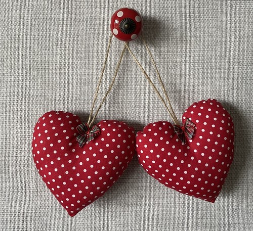 Heart door hangers red - hangers, in