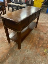 Beautiful Hardwood Antique Wooden / Brass Dresser Sideboard With Draws