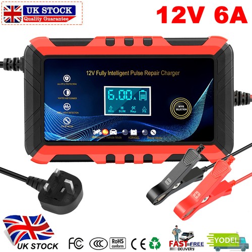 Car battery charger 12v - car, 6a