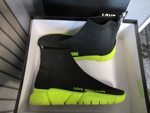 Moschino logo sock trainers - moschino,