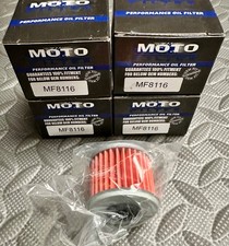 FITS HONDA CRF125 / 150 / 250 / 450 2006 ONWARDS OIL FILTERS X 4 HF 116 -FREE PP