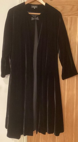 Eskander black velvet duster - velvet,