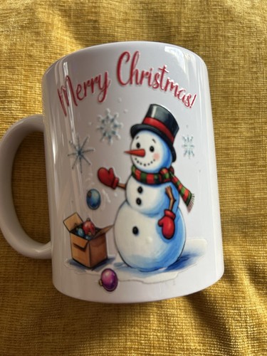 Snowman with baubles christmas - snowman,
